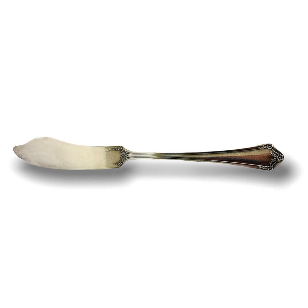 Vintage Oneida Silverplate Primrose 7 1/4" Butter Knife Turned Handle